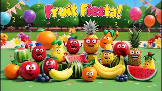 "Fruit Fiesta!"| fun and colorful animation song for kids| introduction to fruits| little life tales