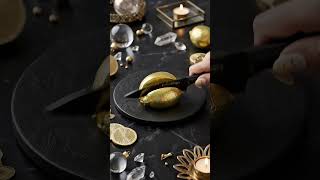 【4k】【ASMR】Crushing a Metallic Lemon Into Liquid Gold Rainbow Texture