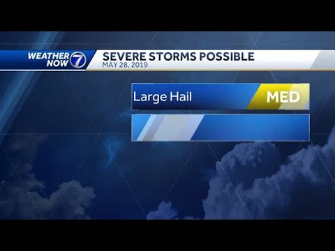 More severe storms possible Tuesday afternoon and evening - YouTube