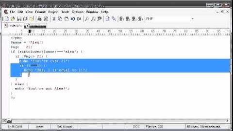 Beginner PHP Tutorial   8   Indentation