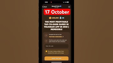 MemeFi YouTube video code today 17 October | MemeFi YouTube video secret code today | #crypto