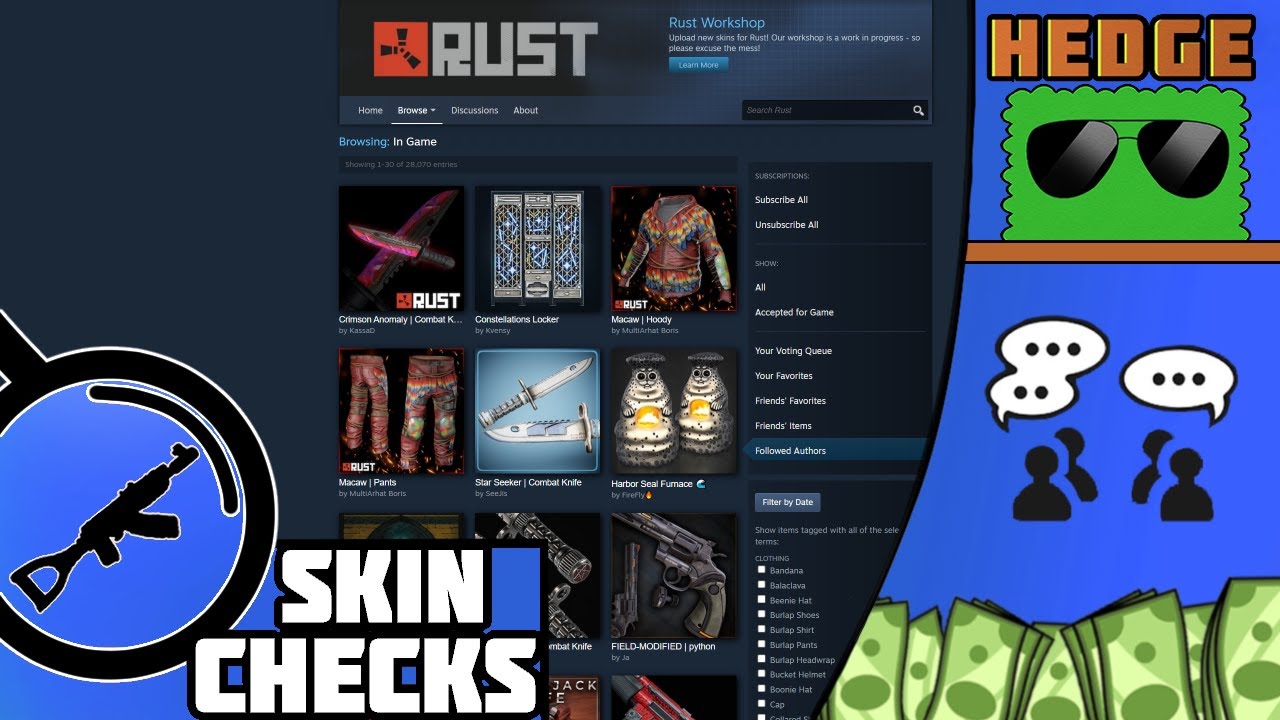 Rust Workshop Skin Checks (December 30 2025) - YouTube