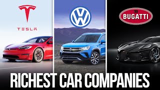 Top 10 Richest Car Companies In The WORLD