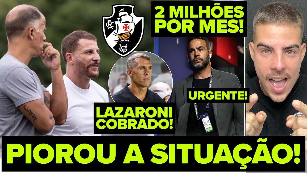 PIOROU A SITUAÇÃO DO VASCO COM A TORCIDA! CORRIDA PARA FECHAR COM ARTUR JORGE! VASCÃO PEDE SOCORRO!