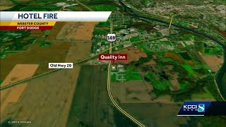 Authorities say woman, child were injured in Fort Dodge hotel fire
