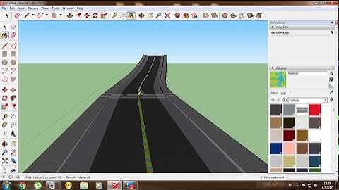 SketchUp . How to make the road without plugins