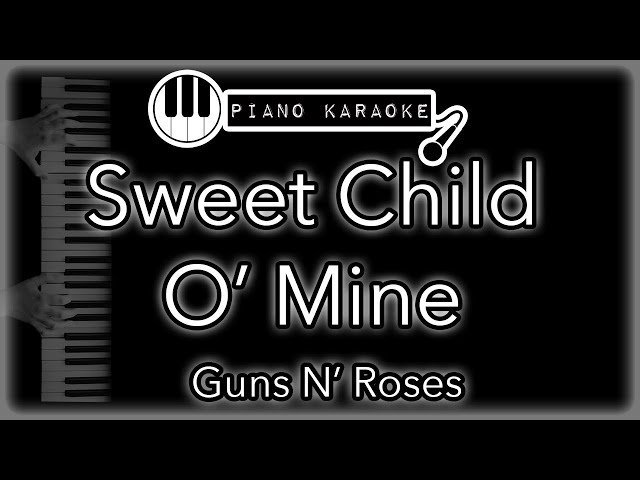 Sweet Child O' Mine - Guns N' Roses - Piano Karaoke Instrumental class=