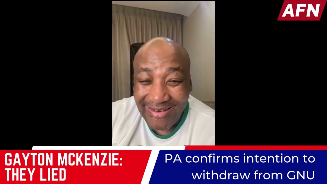 Gayton McKenzie Drops Bombshell – PA to Quit GNU?”