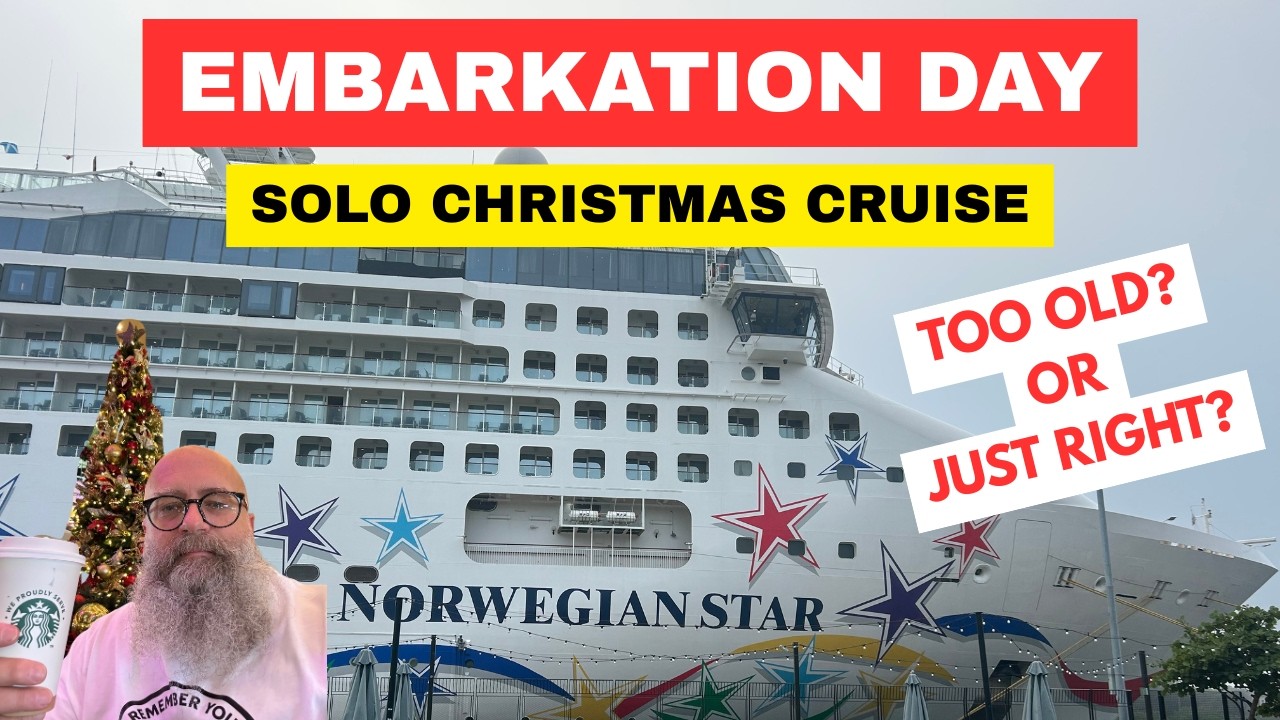 Norwegian Star Embarkation Day, Solo Christmas Cruise 2025