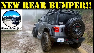 New Rubicon Steel Rear Bumper Install on JL Wrangler