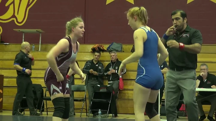 2017 Concordia WW59kg Jenna Leslie (Mcmaster) vs Tara Linneman (STCC)