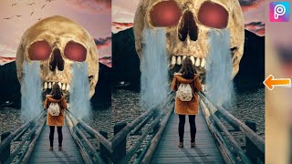 Picsart Skull Dangerous Photo Manipulation || Picsart Heavy Manipualtion Editing Tutorial || screenshot 5