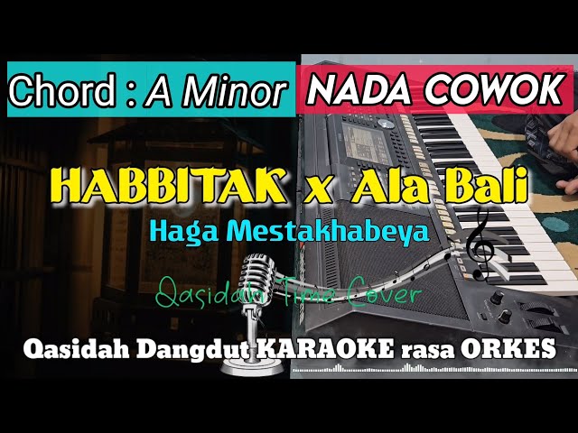 HABBITAK x Ala Bali (Haga Mestakhabeya) - Dangdut Karaoke || Nada cowok class=