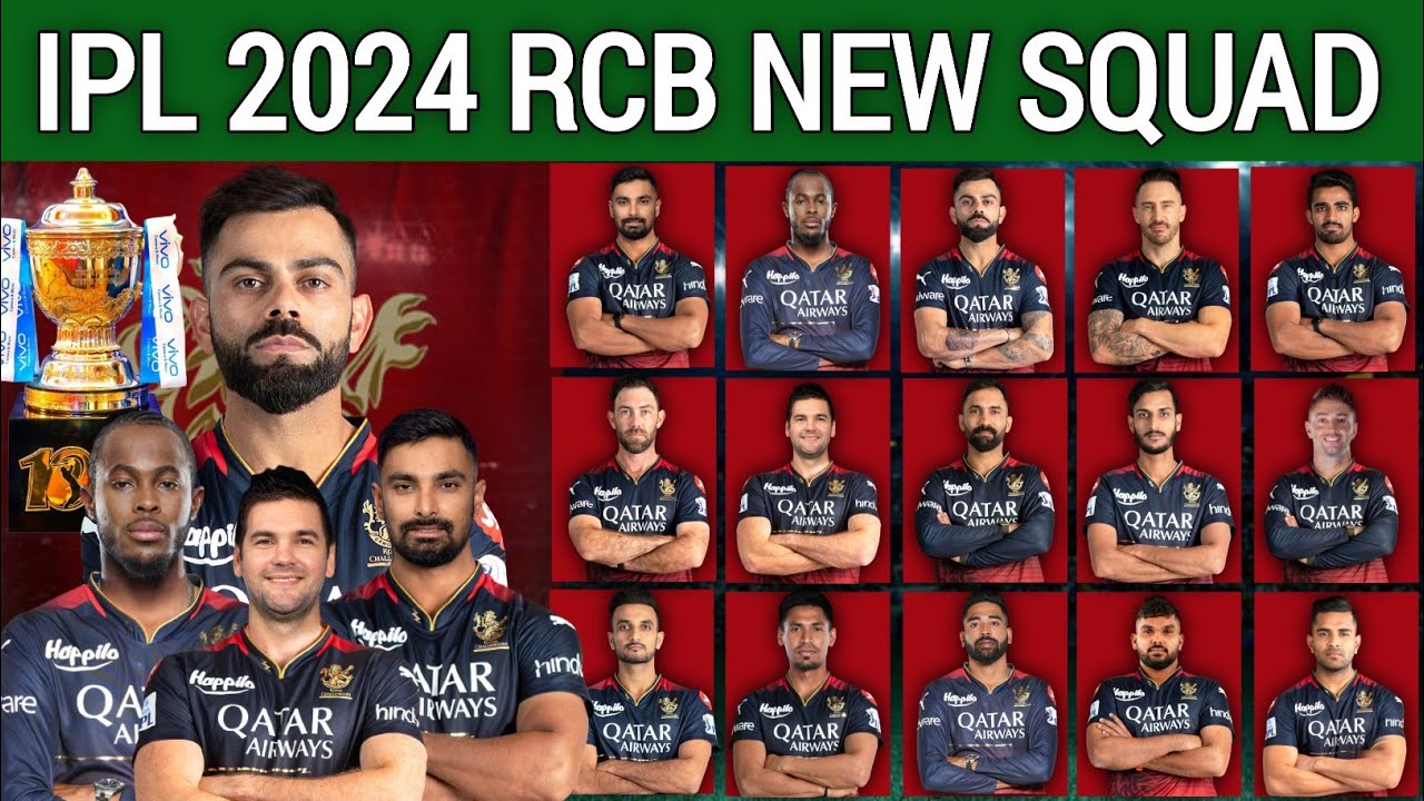 IPL 2024 Royal Challengers Bangalore Full Squad RCB Full Squad 2024