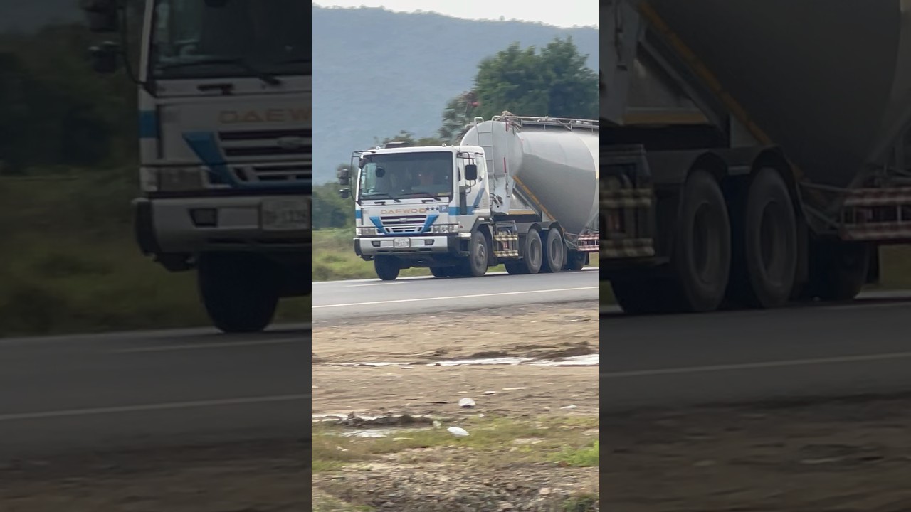 DAEWOO Cement Truck Company Driver On The Road 