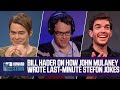 Bill hader on the lastminute jokes john mulaney wrote for stefon 2013