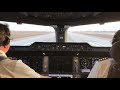 A350 Cockpit Leaving DTW