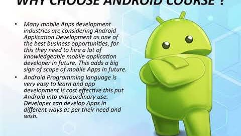 Best Android Training in Noida by Our professionals.