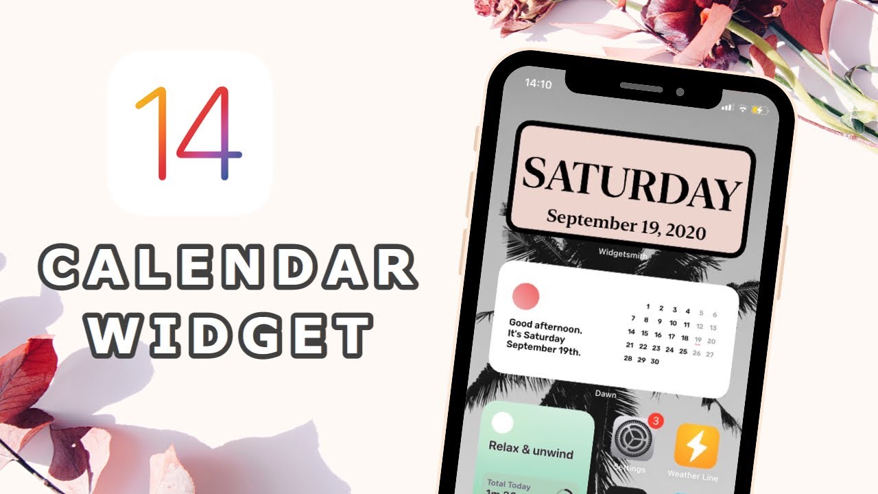 iOS 14 CALENDAR WIDGET Thirdparty Aesthetic Calendar // How to