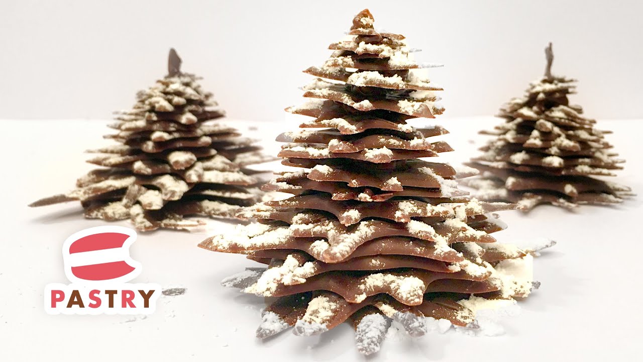 How To Make A Chocolate Christmas Tree Chocolate Decorations Ideas 01