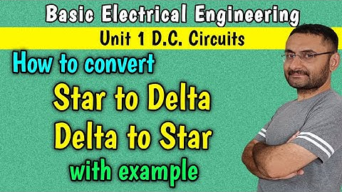 Star Delta Transformation with examples (Unit 1 DC circuits) (in हिन्दी)