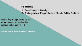How to create a ecommerce website using PHP part - 2 | step by step ecommerce website | E-CODEC