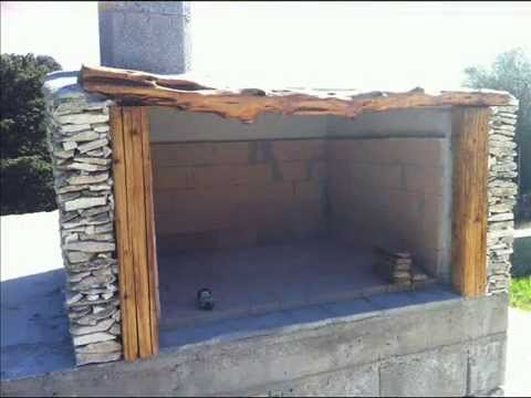 Come costruire un barbecue in muratura e pietra youtube Idee x creare un camino moderno