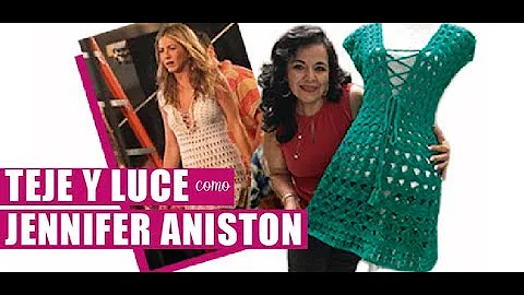 Cmo Tejer un VESTIDO DE JENNIFER ANISTON - CROCHET...