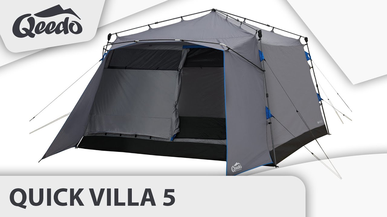 3,4 ou 5 Personnes Qeedo Quick Villa avec Quick-Up-System Tente de Camping familiale