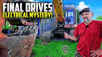 Excavator repairs: Final Drives & Difficult Electrical Problems.  Case 170B.