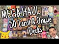 MEGA HAUL of 50 Tarot & Oracle Decks 😱 | Haul #4 | Unboxing | First Impressions 👀