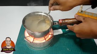 كيفية صنع موقد كهربائي - سخان صغير للطبخ - هيتر كهربائي سيراميك عين واحدة للطعام ودفاية | zorro
