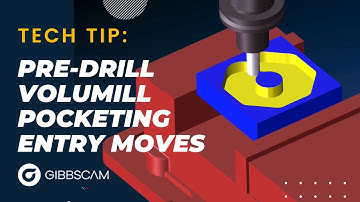 Faster pocketing with VoluMill pre-drilled entry holes | GibbsCAM Tech Tip