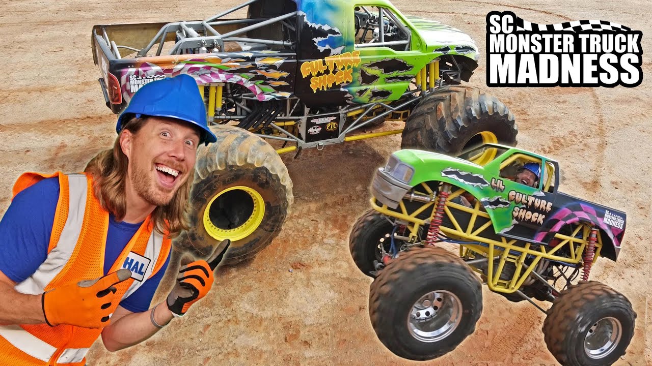 Monster Trucks with Handyman Hal Real Monster Trucks for kids YouTube