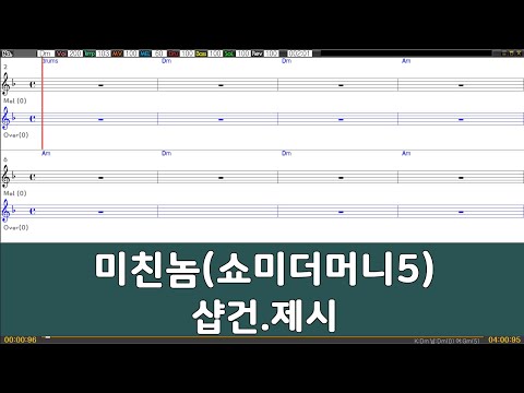 [은성 반주기] 미친놈(쇼미더머니5) - 샵건 제시(Lucky J)
