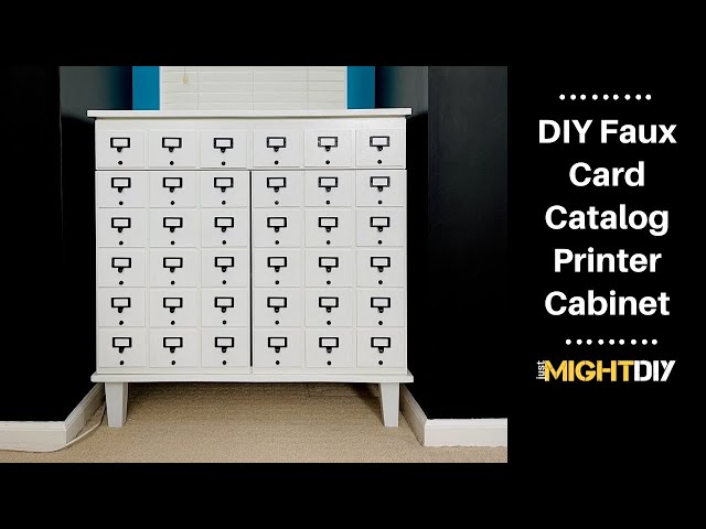 How To Make A Faux Card Catalog Cabinet