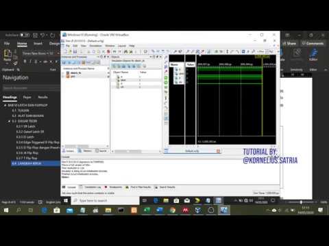 Tutorial D Flip Flop and D Latch use XILINX ISE 14 - YouTube