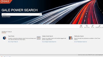 Finding Academic Articles in Gale