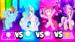 Rainbow Dash VS Princess Celestia VS Pinkie Pie VS Princess Cadance - Tiles Hop EDM Rush! screenshot 5