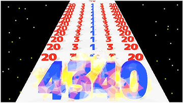 Number Merge Run Master 3D - Gameplay Walkthrough - Levels 1-20