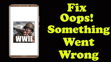 ✅How to Fix World War Heroes App Oops something Went Wrong Error on Android ✅
