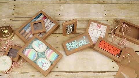 Kraft Paper Window Boxes