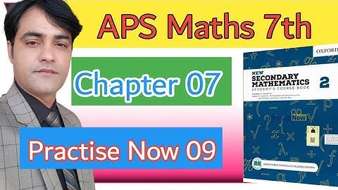 PRACTISE NOW 9 II Chapter 7 Class 7th Maths II New Secondary Mathematics Book 2.
