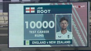 Joe Root completes century to reach 10,000 Test runs, | 1st Test, England vs New Zealand