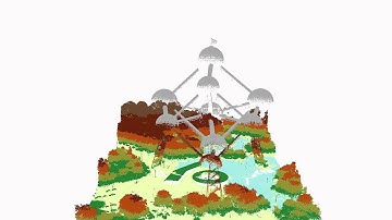 Atomium (Brussels, Belgium) LiDAR point cloud