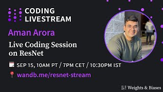 Live Coding Session on ResNet
