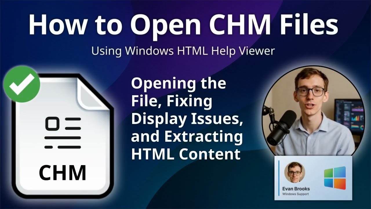 How to Open CHM Files (Windows HTML Help Viewer) - YouTube