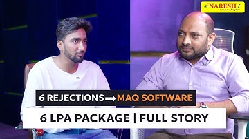 6 Rejections → MAQ Software ₹6 LPA Package | Full Story Podcast by Prakash senapathi