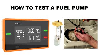 How to test a fuel pump