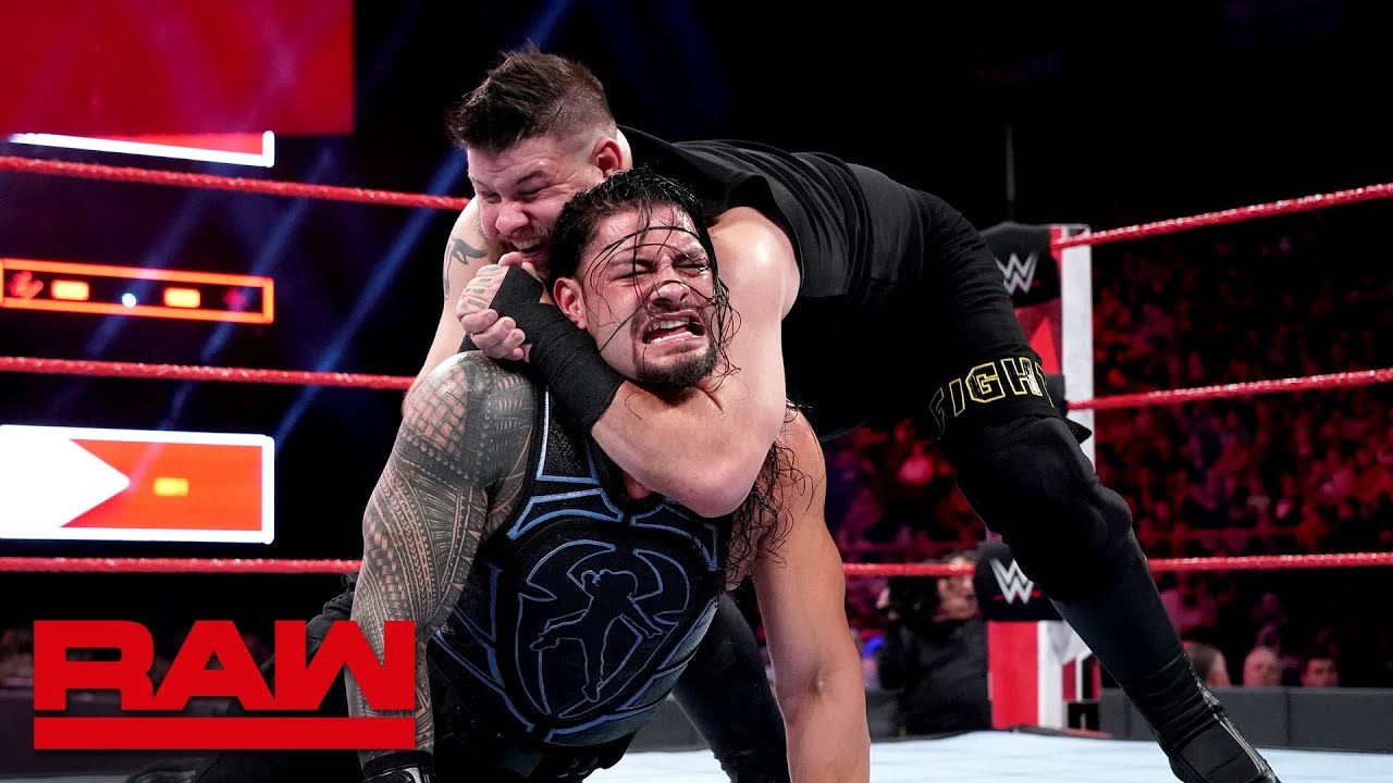 Roman Reigns Vs Kevin Owens Raw May 21 2018 Youtube